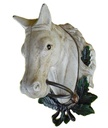 [LA-44467] Handtuchhalter Handtuchring weißer Pferdekopf Figur Skulptur H 30 cm Gusseisen Bild 4