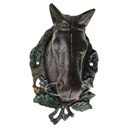 [LA-44468] Handtuchhalter Handtuchring brauner Pferdekopf Figur Skulptur Motiv Gusseisen Bild 6