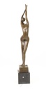 [LA-45248] Bronzeskulptur Bronzefigur Frau Abstrakt-Stil Bild 3