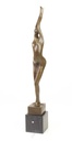 [LA-45248] Bronzeskulptur Bronzefigur Frau Abstrakt-Stil Bild 4