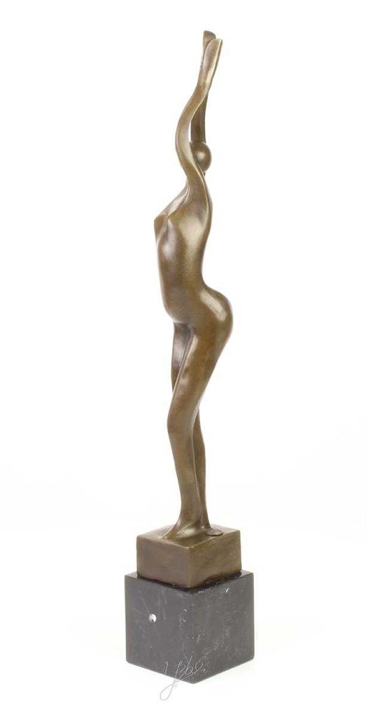 [LA-45248] Bronzeskulptur Bronzefigur Frau Abstrakt-Stil Bild 5