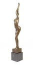 [LA-45248] Bronzeskulptur Bronzefigur Frau Abstrakt-Stil Bild 5