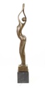 [LA-45248] Bronzeskulptur Bronzefigur Frau Abstrakt-Stil Bild 7
