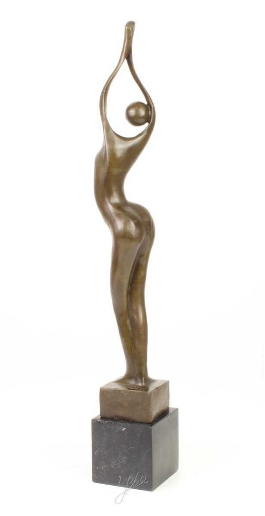[LA-45248] Bronzeskulptur Bronzefigur Frau Abstrakt-Stil Bild 8