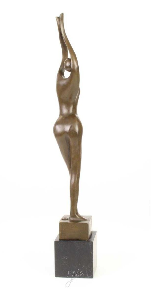 [LA-45248] Bronzeskulptur Bronzefigur Frau Abstrakt-Stil Bild 11