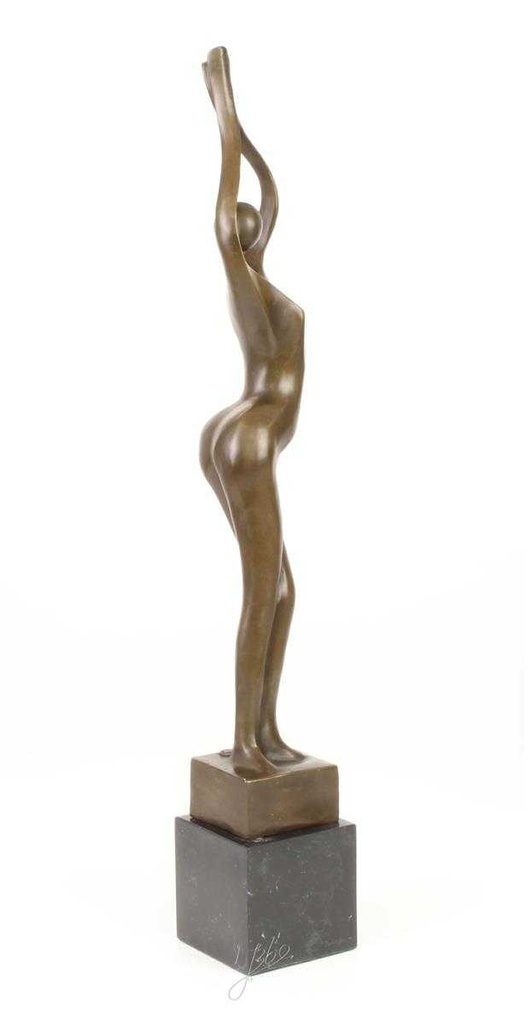 [LA-45248] Bronzeskulptur Bronzefigur Frau Abstrakt-Stil Bild 13