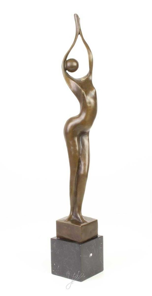 [LA-45248] Bronzeskulptur Bronzefigur Frau Abstrakt-Stil Bild 16