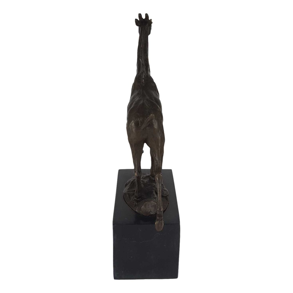[LA-45251] Bronzeskulptur Bronzefigur Laufende Giraffe Antik-Stil Bild 3