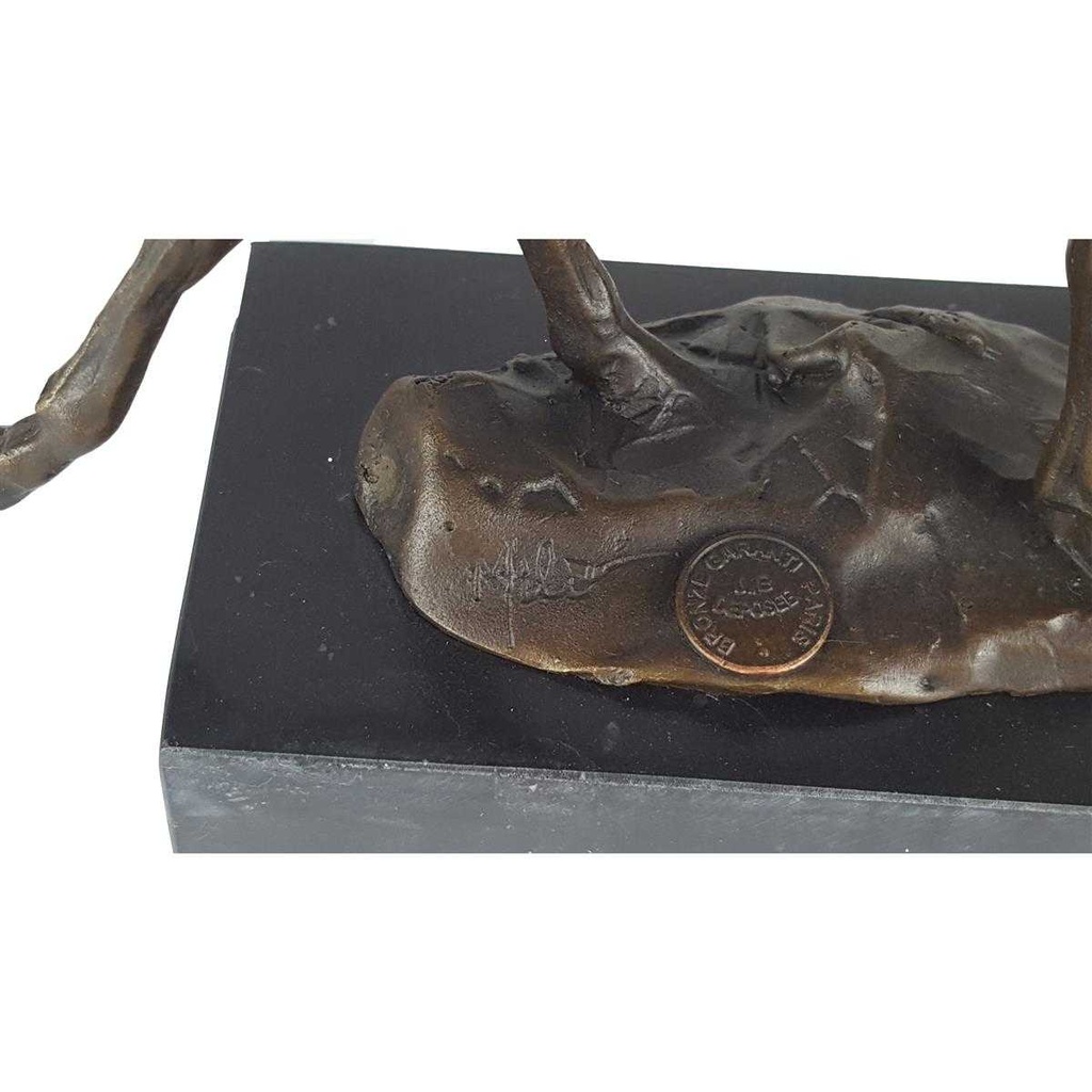 [LA-45251] Bronzeskulptur Bronzefigur Laufende Giraffe Antik-Stil Bild 7