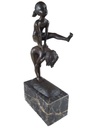 [LA-45255] Bronzeskulptur Bronzefigur zwei Kinder beim Bockspringen Bild 4