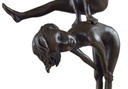 [LA-45255] Bronzeskulptur Bronzefigur zwei Kinder beim Bockspringen Bild 13