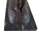 [LA-45255] Bronzeskulptur Bronzefigur zwei Kinder beim Bockspringen Bild 14