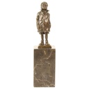 [LA-45256] Bronzeskulptur Bronzefigur Kleiner Junge Bild 2