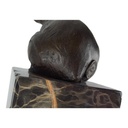 [LA-45263] Bronzeskulptur Bronzefigur Sitzender Bär Bild 8