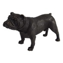 [LA-45276] Bronzeskulptur Bronzefigur Statue Hund Englische Bulldogge Modern Art-Deco Bild 2