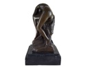 [LA-45345] Bronzeskulptur Bronzefigur Frau Schlafend Bild 3