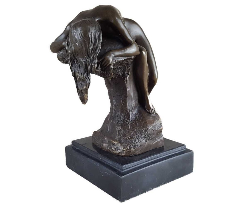 [LA-45345] Bronzeskulptur Bronzefigur Frau Schlafend Bild 8