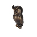 [LA-45382] Figur Gusseisen Eule Uhu Vogel Bild 2