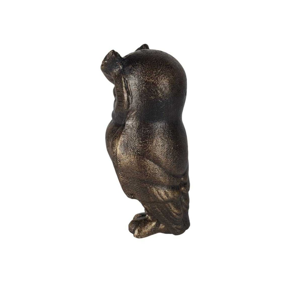 [LA-45382] Figur Gusseisen Eule Uhu Vogel Bild 3