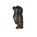 [LA-45382] Figur Gusseisen Eule Uhu Vogel Bild 3