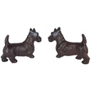 [LA-45414] Figur Gusseisen Dackel und Terrier mit Kopfhörer 2er Set Bild 3