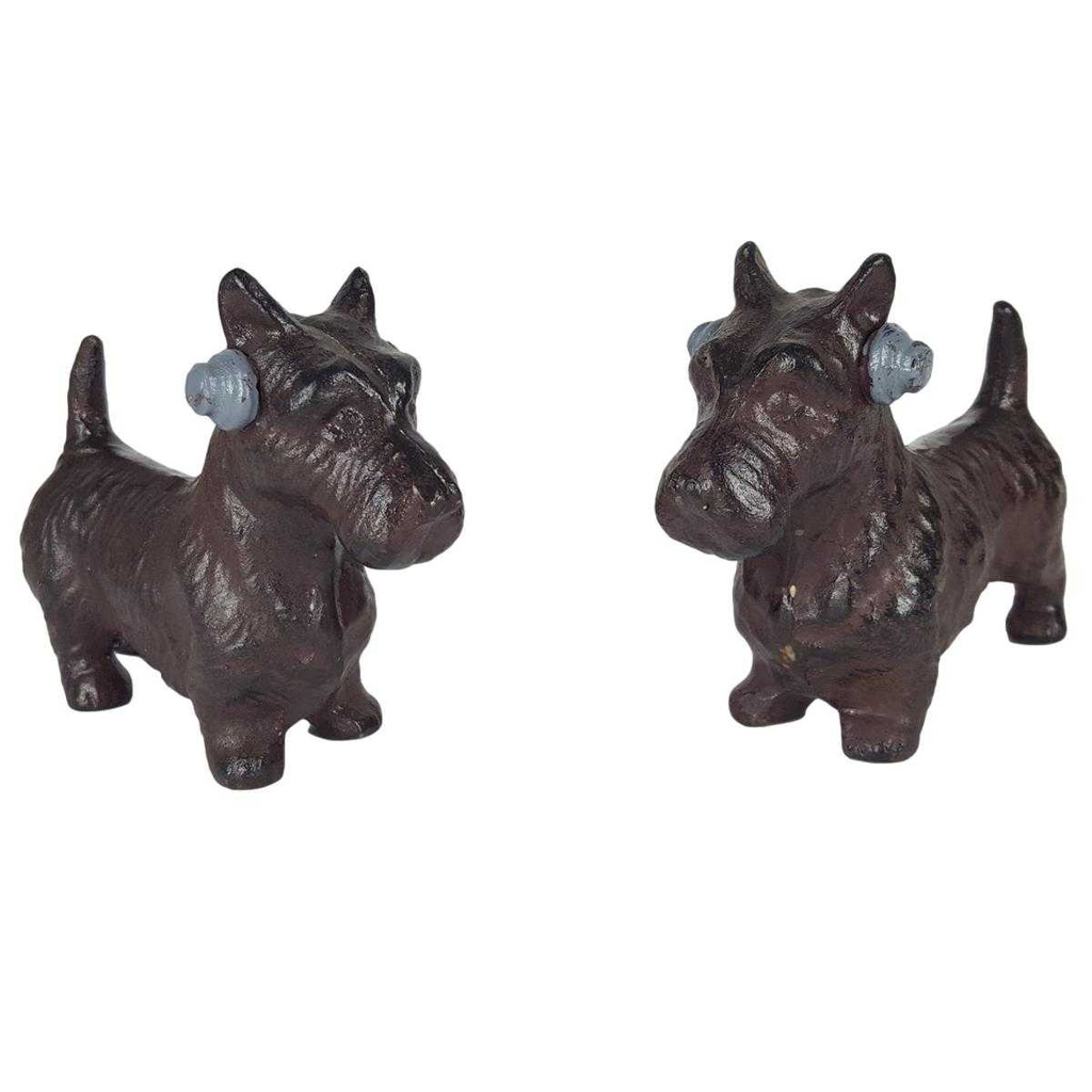 [LA-45414] Figur Gusseisen Dackel und Terrier mit Kopfhörer 2er Set Bild 9