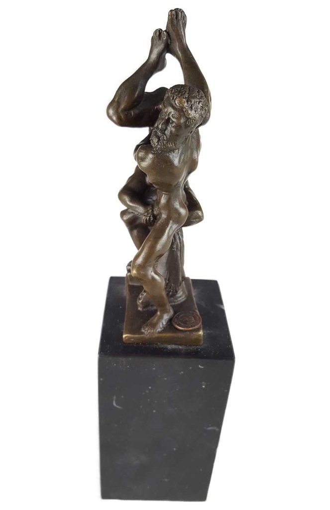[LA-45500] Bronzeskulptur Bronzefigur Bronze Herkules und Diomedes Bild 3