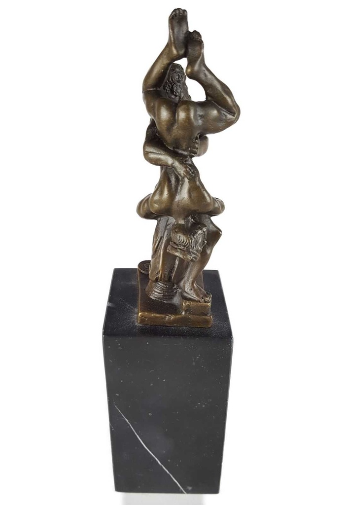 [LA-45500] Bronzeskulptur Bronzefigur Bronze Herkules und Diomedes Bild 7