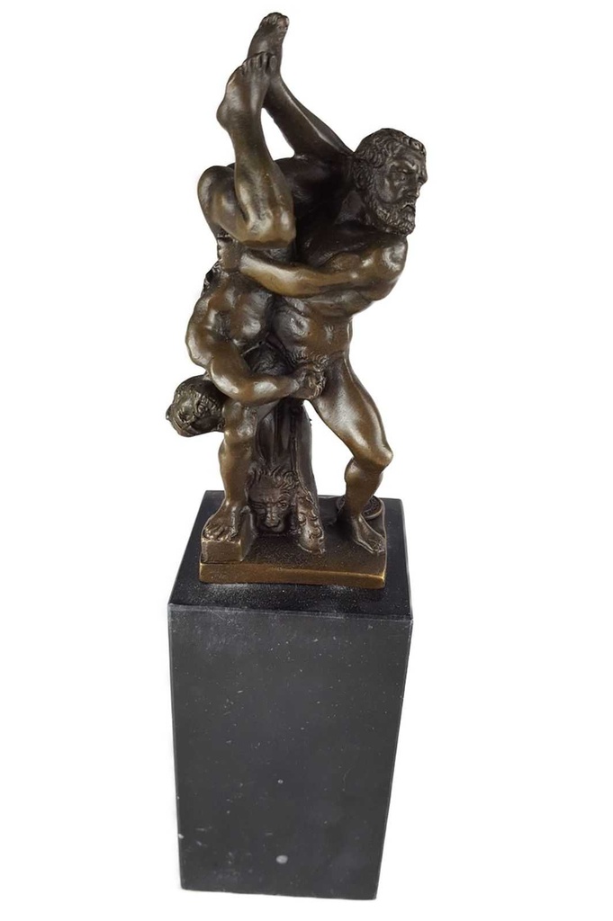 [LA-45500] Bronzeskulptur Bronzefigur Bronze Herkules und Diomedes Bild 9