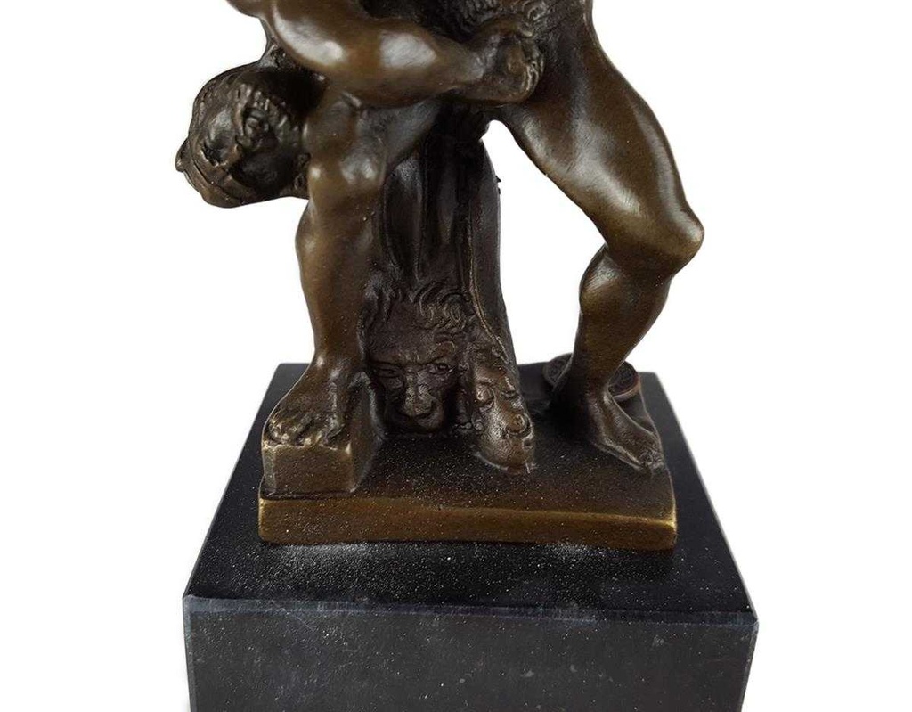 [LA-45500] Bronzeskulptur Bronzefigur Bronze Herkules und Diomedes Bild 10