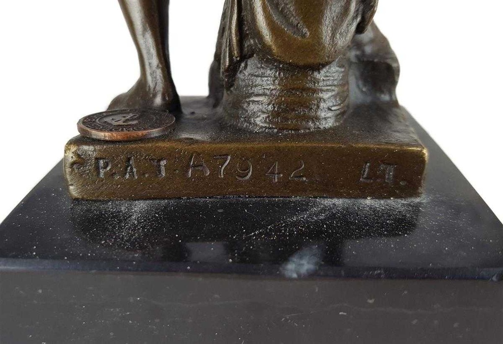 [LA-45500] Bronzeskulptur Bronzefigur Bronze Herkules und Diomedes Bild 12