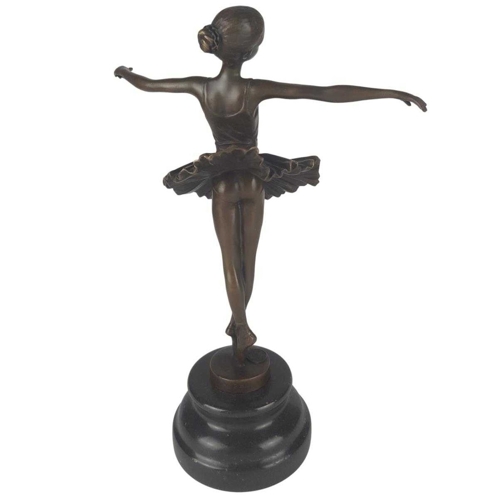 [LA-45620] Bronzeskulptur Bronzefigur Ballerina Balletttänzerin #45620 Bild 5