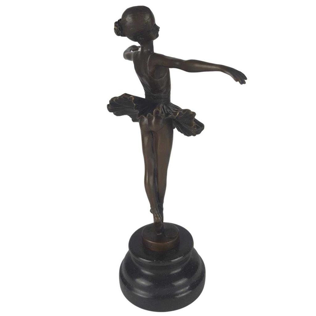 [LA-45620] Bronzeskulptur Bronzefigur Ballerina Balletttänzerin #45620 Bild 6