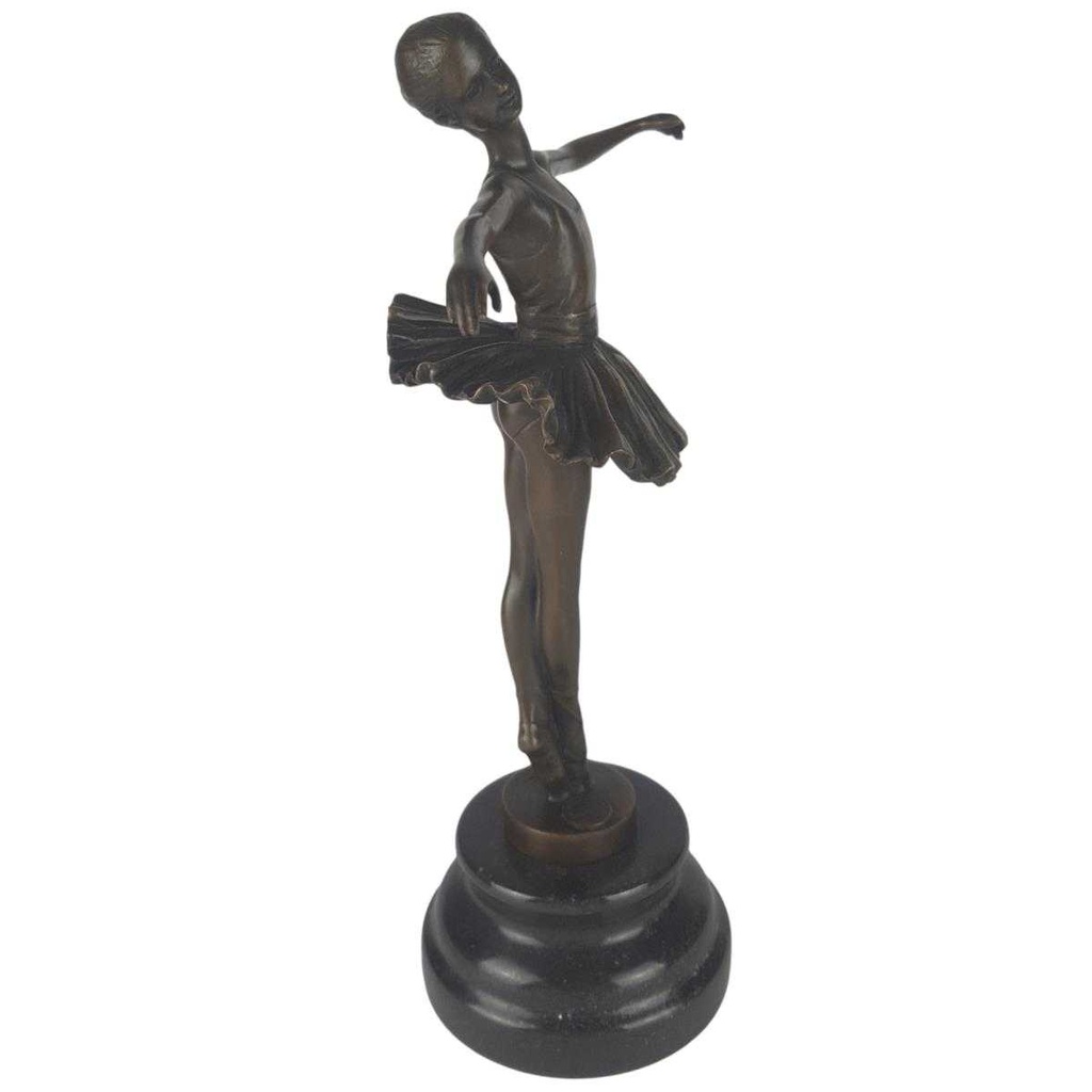 [LA-45620] Bronzeskulptur Bronzefigur Ballerina Balletttänzerin #45620 Bild 7