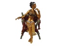 [LA-45680] Bronzeskulptur Bronzefigur Frau Sitzend Auf Einem Kurulischen Sessel Bild 2