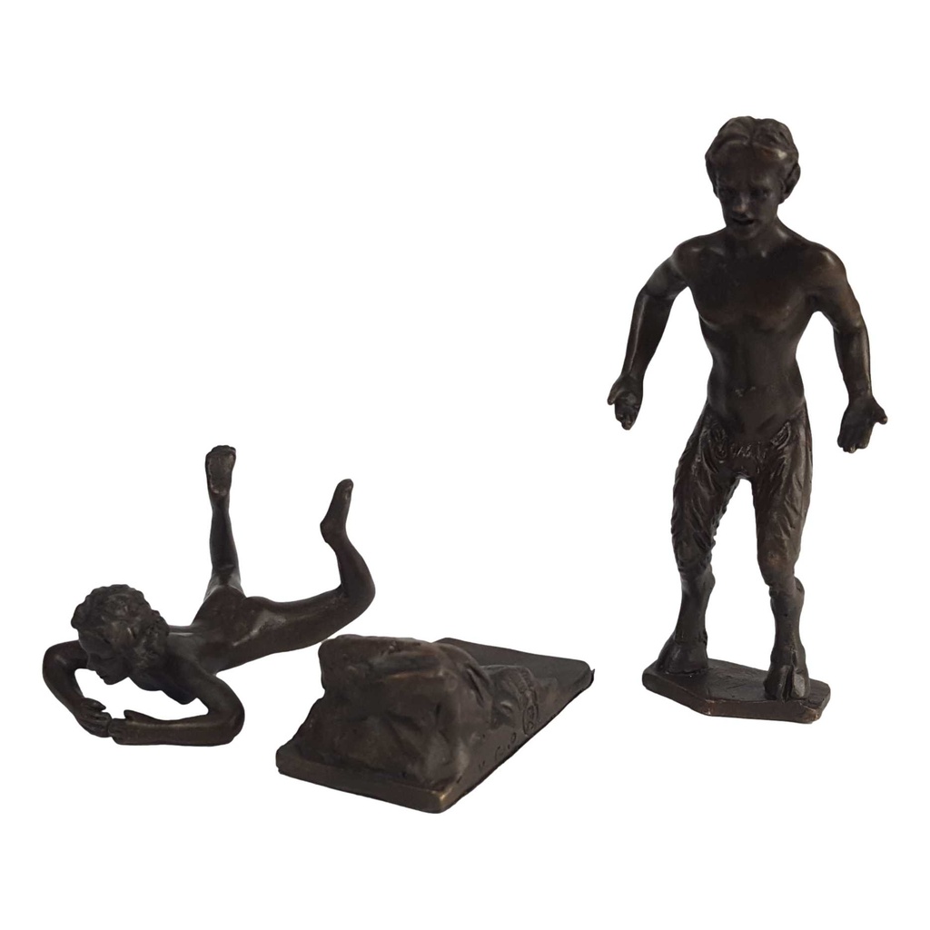 [LA-45683] Bronzeskulptur Bronzefigur Satyr mit Frau Bild 2