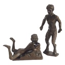 [LA-45683] Bronzeskulptur Bronzefigur Satyr mit Frau Bild 4