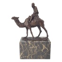 [LA-45876] Bronzeskulptur Bronzefigur Kamel und Reiter Bild 2