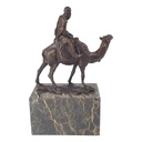 [LA-45876] Bronzeskulptur Bronzefigur Kamel und Reiter Bild 5