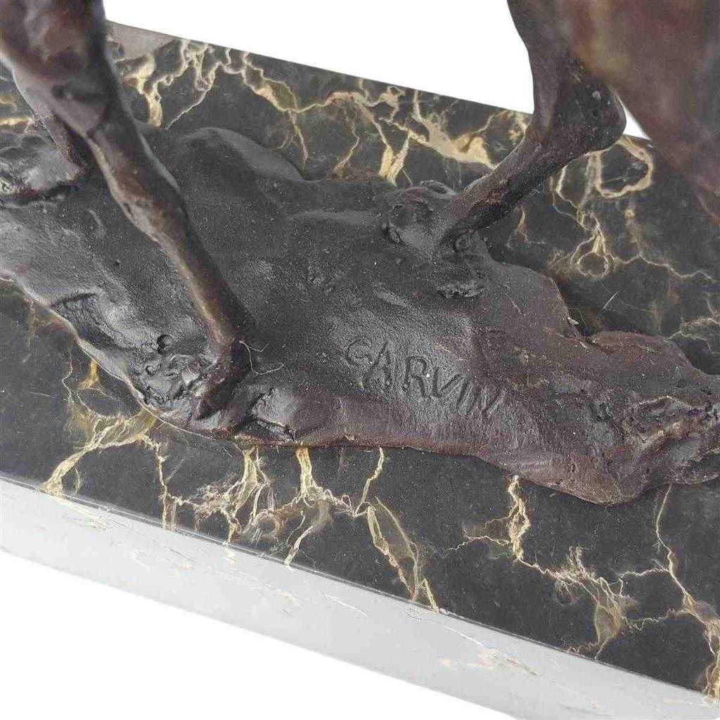 [LA-45876] Bronzeskulptur Bronzefigur Kamel und Reiter Bild 8