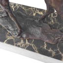 [LA-45876] Bronzeskulptur Bronzefigur Kamel und Reiter Bild 8
