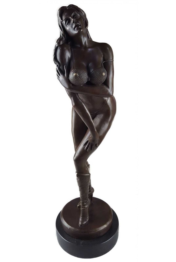 [LA-45884] Bronzeskulptur Bronzefigur Erotik Antik-Stil Bild 2