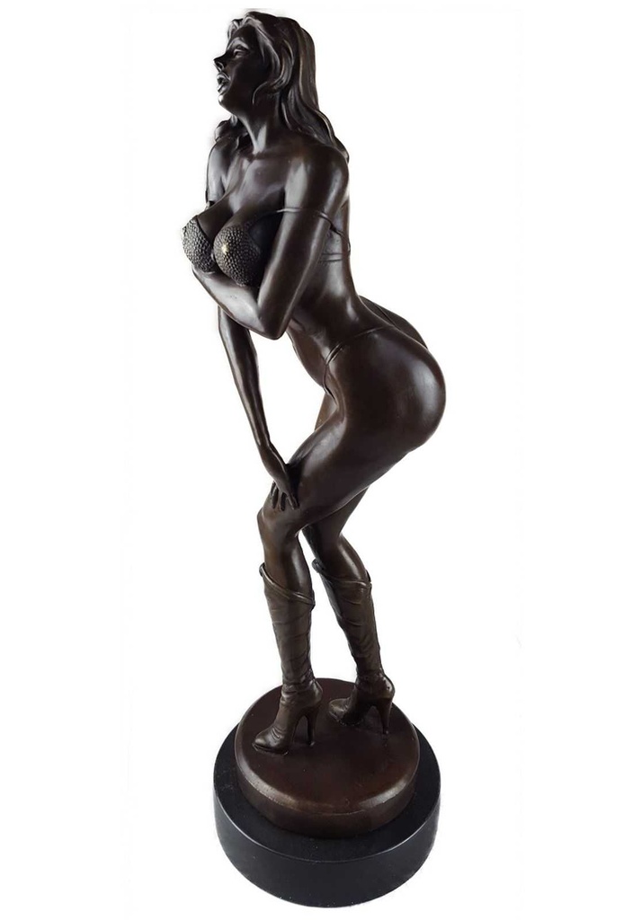 [LA-45884] Bronzeskulptur Bronzefigur Erotik Antik-Stil Bild 3