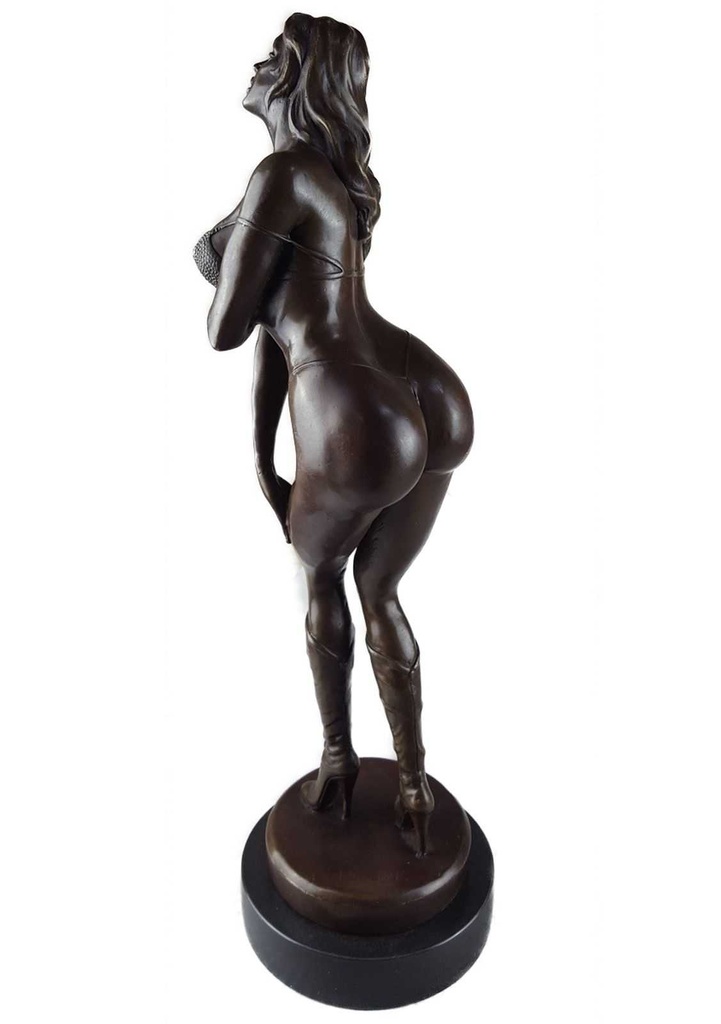 [LA-45884] Bronzeskulptur Bronzefigur Erotik Antik-Stil Bild 4