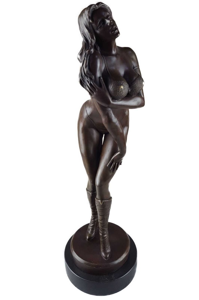 [LA-45884] Bronzeskulptur Bronzefigur Erotik Antik-Stil Bild 9