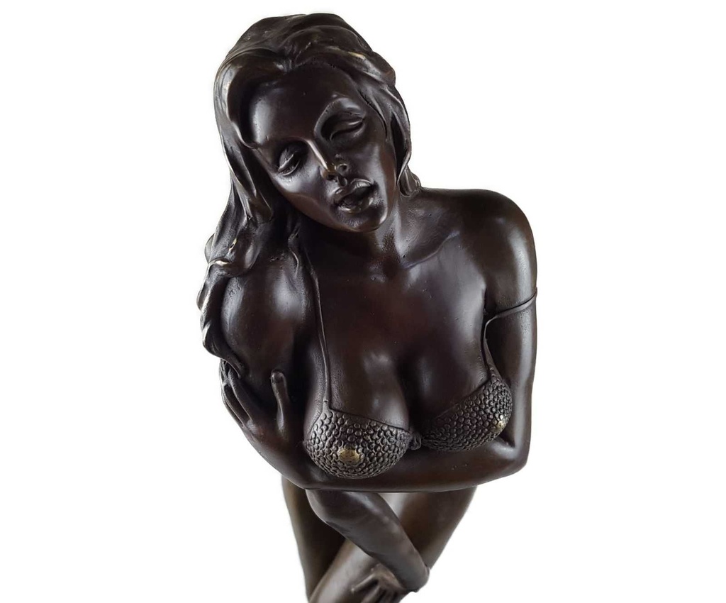 [LA-45884] Bronzeskulptur Bronzefigur Erotik Antik-Stil Bild 11