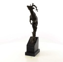 [LA-45946] Bronzeskulptur Bronzefigur Springender Hirsch Bild 5