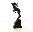[LA-45946] Bronzeskulptur Bronzefigur Springender Hirsch Bild 7