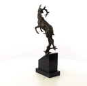 [LA-45946] Bronzeskulptur Bronzefigur Springender Hirsch Bild 10