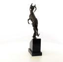 [LA-45946] Bronzeskulptur Bronzefigur Springender Hirsch Bild 11